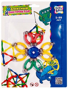 Конструктор магнитный "Фигуры 4", 33 элемента (Kribly Boo, 1381)